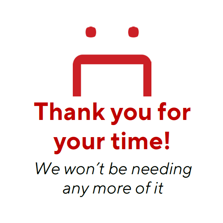 Thank You label