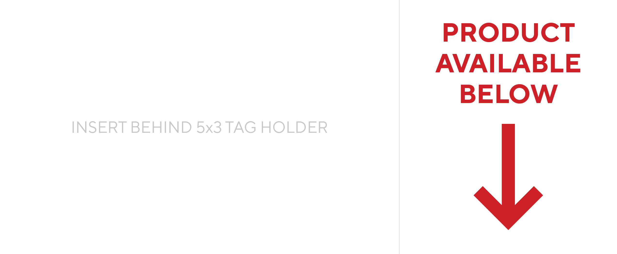 Product available arrows