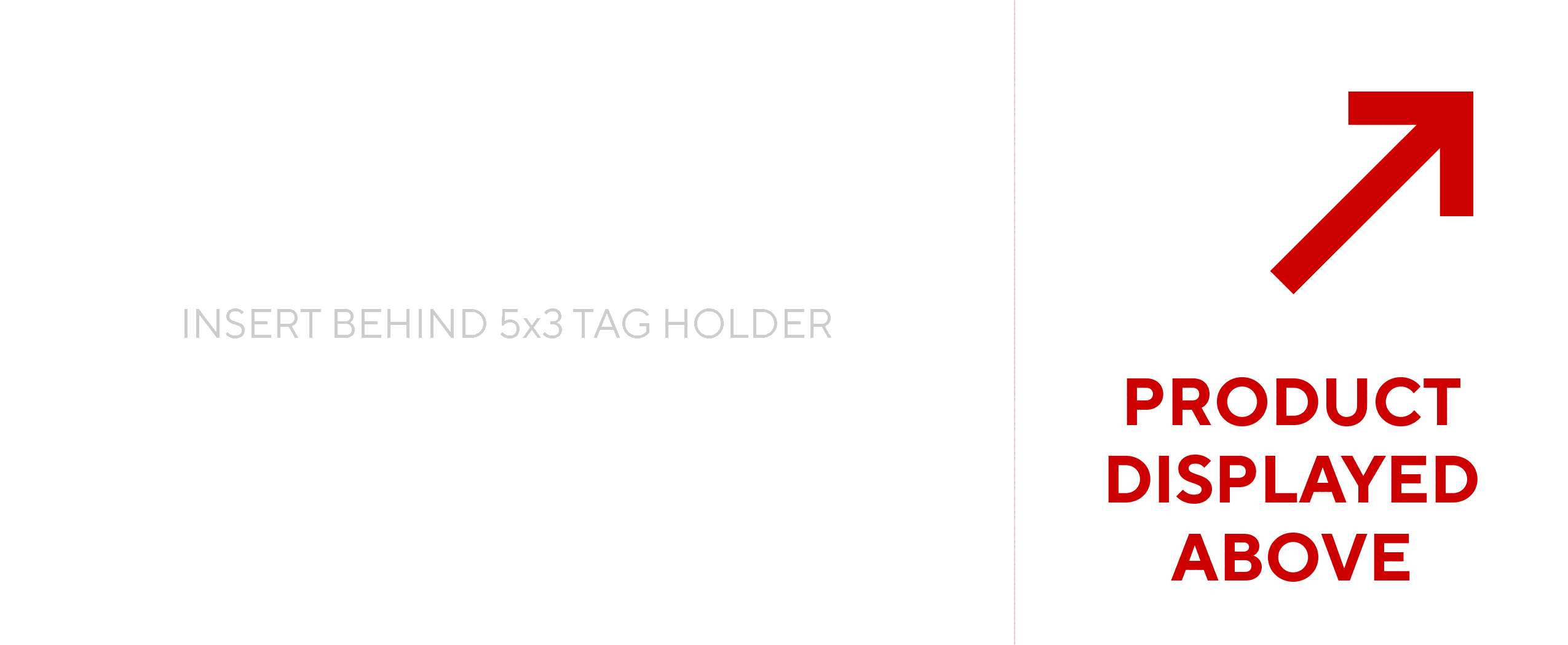 Product displayed arrows