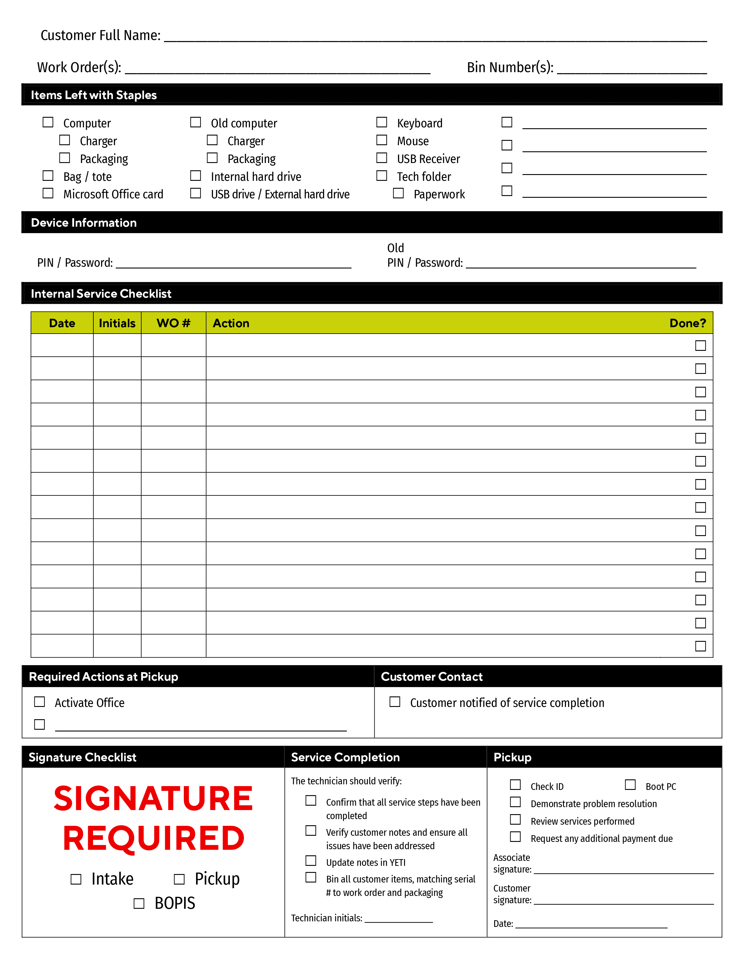 Tech services job jacket